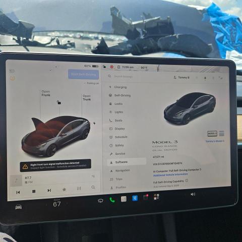 2022 Tesla Model 3 მანქანა იყიდება აუქციონზე, vin: 5YJ3E1EBXNF104874, აუქციონის ნომერი: 65961106