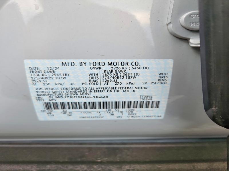 Продаж на аукціоні авто 2025 Lincoln Aviator, vin: 5LM5J7XC9SGL18228, номер лоту: 64501796