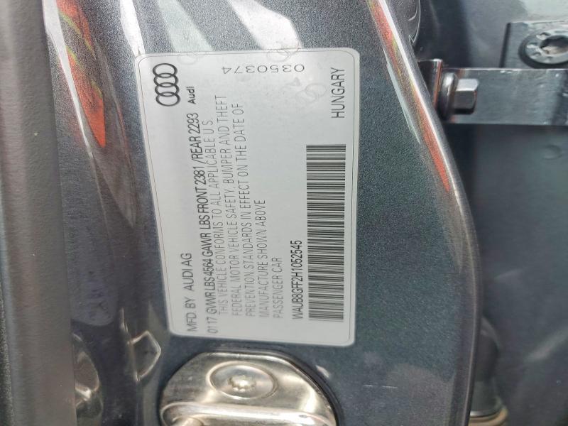 2017 Audi A3 მანქანა იყიდება აუქციონზე, vin: WAUB8GFF2H1052545, აუქციონის ნომერი: 65715076