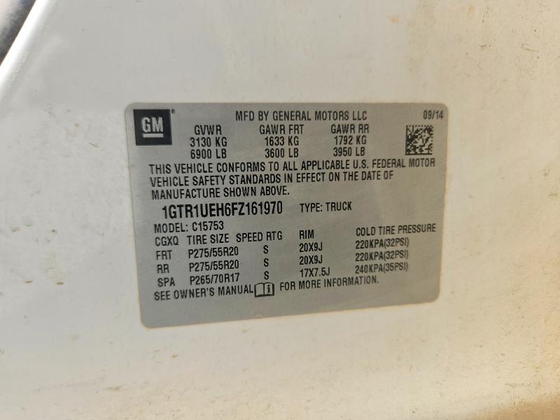 Aukcja sprzedaży 2015 Gmc Sierra, vin: 1GTR1UEH6FZ161970, numer aukcji: 64335896