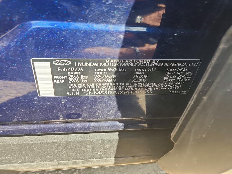 Aukcja sprzedaży 2023 Hyundai Santa Fe, vin: 5NMS3DA1XPH005635, numer aukcji: 65098066