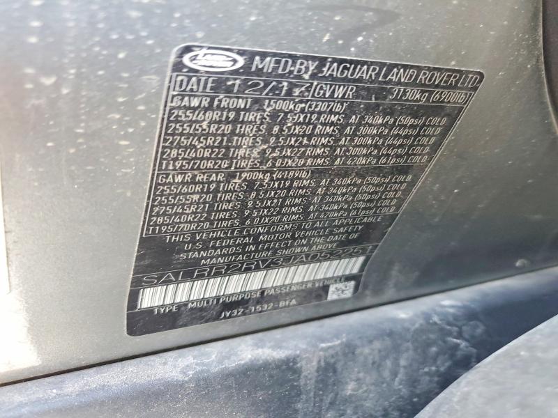 65023686 :رقم المزاد ، SALRR2RV3JA052251 vin ، 2018 Land Rover Discovery مزاد بيع