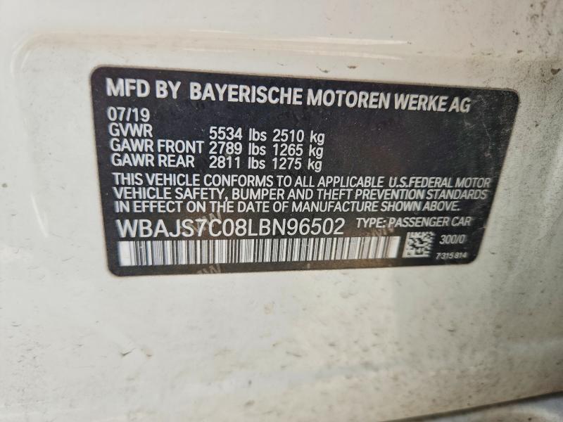 Aukcja sprzedaży 2020 Bmw M550xi, vin: WBAJS7C08LBN96502, numer aukcji: 63688036
