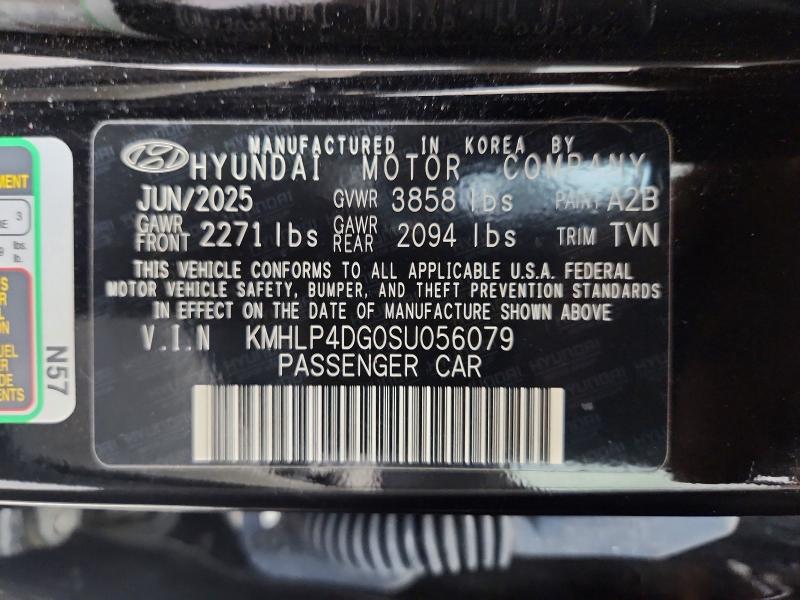 Продаж на аукціоні авто 2025 Hyundai Elantra, vin: KMHLP4DG0SU056079, номер лоту: 63334646