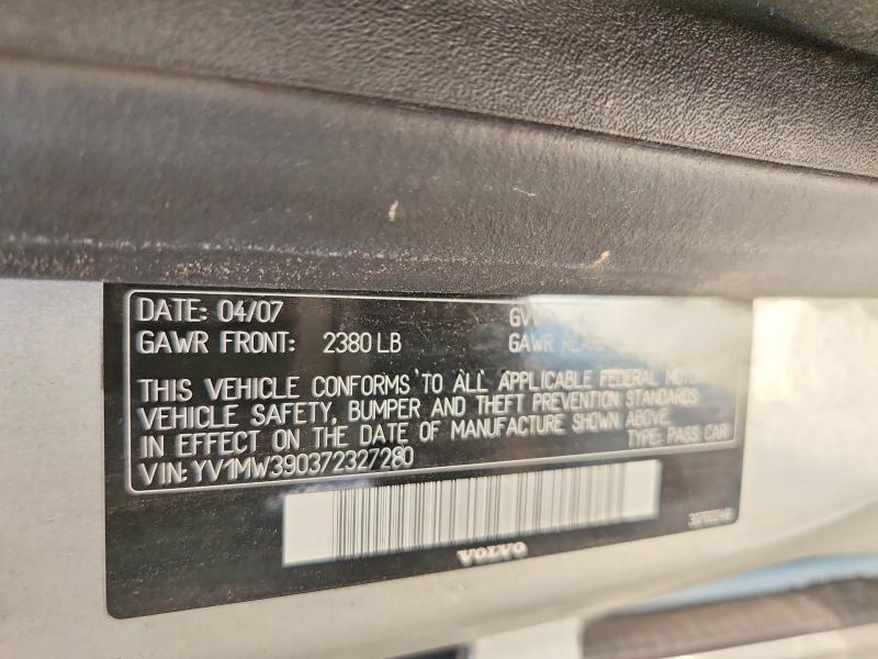 Продажа на аукционе авто 2007 Volvo V50, vin: YV1MW390372327280, номер лота: 63026186