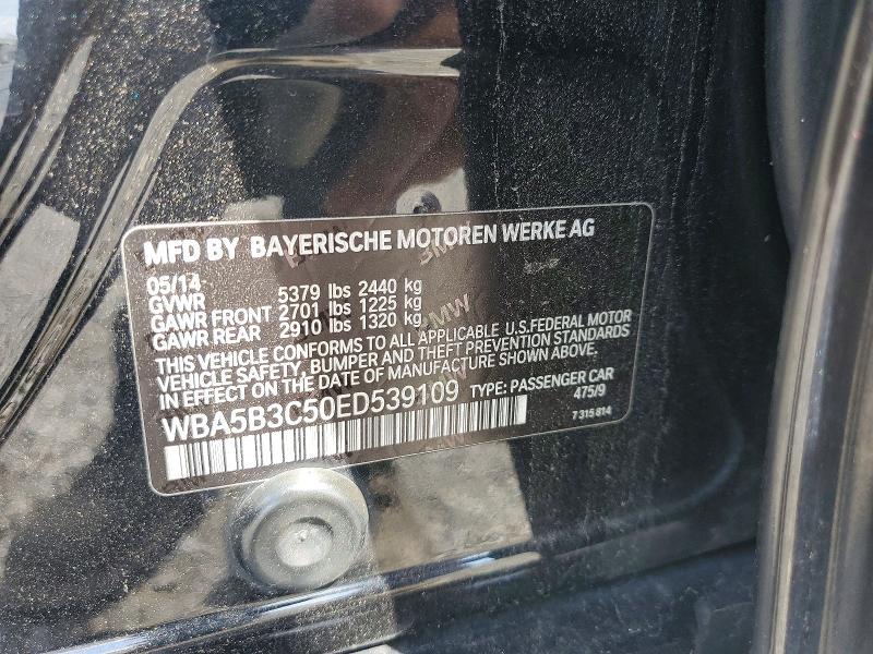 Aukcja sprzedaży 2014 Bmw 5 Series, vin: WBA5B3C50ED539109, numer aukcji: 66203976