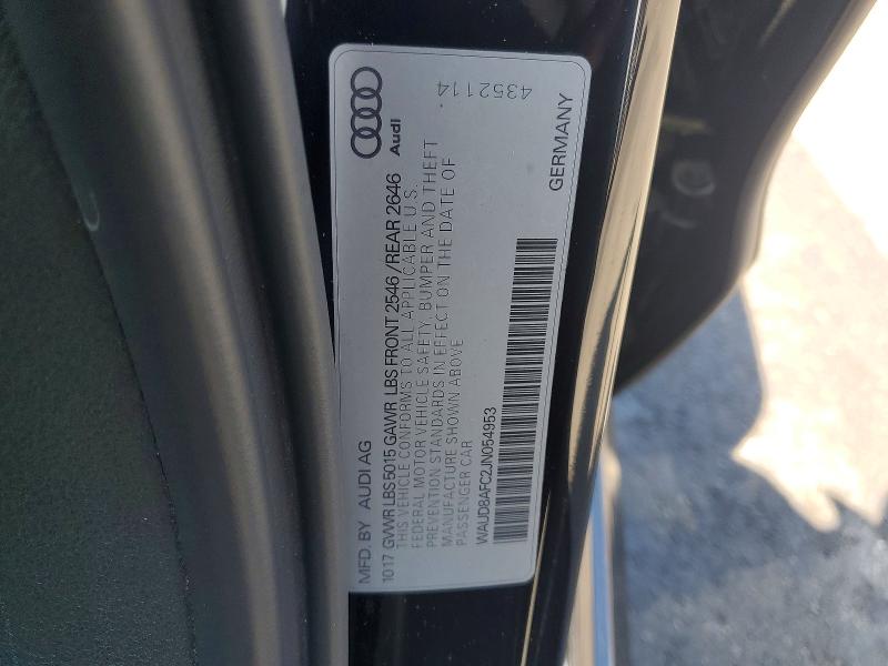 Aukcja sprzedaży 2018 Audi A6, vin: WAUD8AFC2JN054953, numer aukcji: 59407546