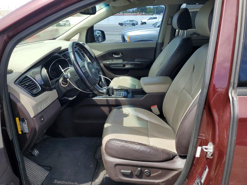 66077986 :رقم المزاد ، KNDME5C18G6142687 vin ، 2016 Kia Sedona مزاد بيع