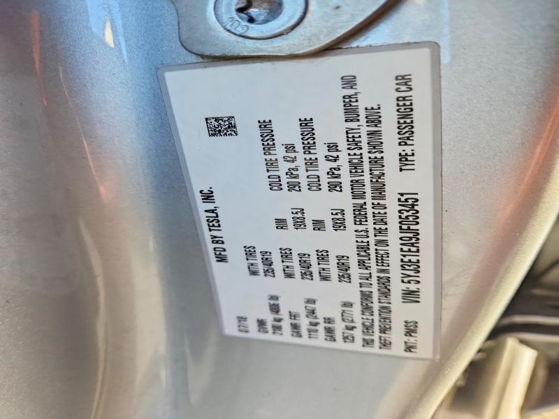 Auction sale of the 2018 Tesla Model 3, vin: 5YJ3E1EA9JF053451, lot number: 64148086