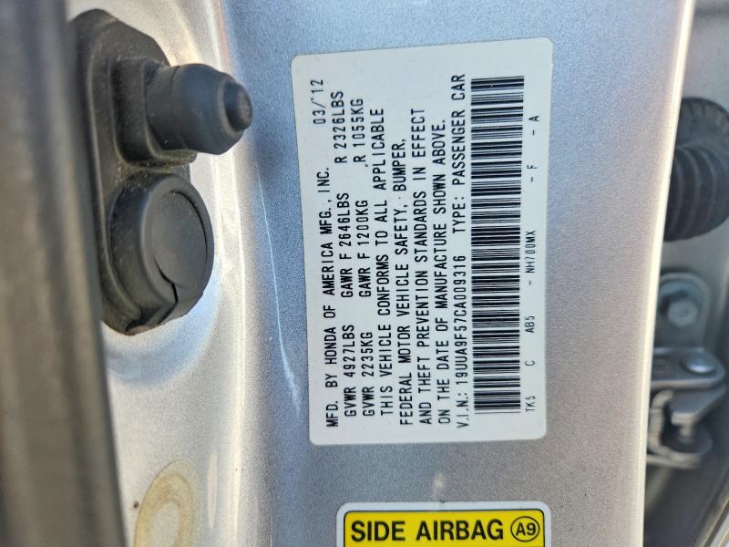 Продажа на аукционе авто 2012 Acura Tl, vin: 19UUA9F57CA009316, номер лота: 65638116