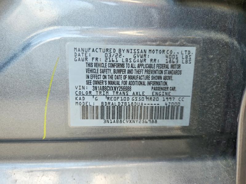 Aukcja sprzedaży 2022 Nissan Sentra, vin: 3N1AB8CVXNY256988, numer aukcji: 66977576