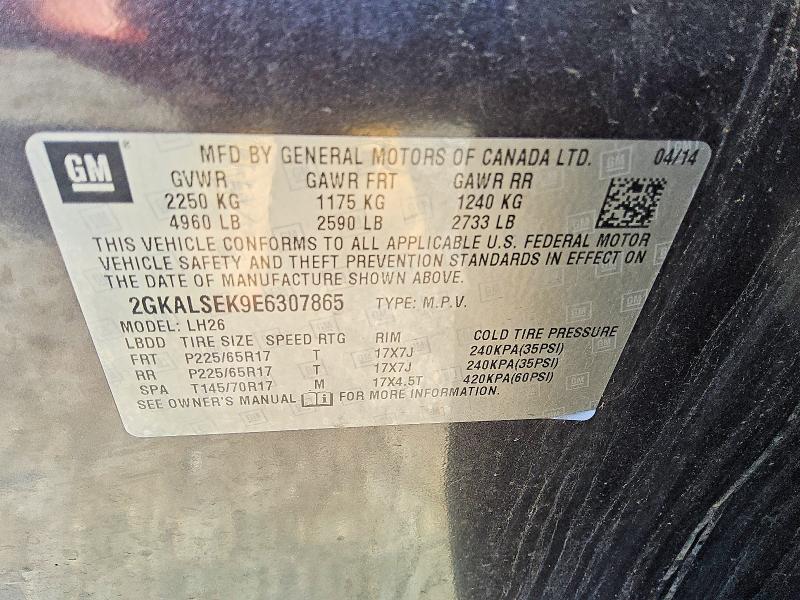 Продаж на аукціоні авто 2014 Gmc Terrain, vin: 2GKALSEK9E6307865, номер лоту: 62420676