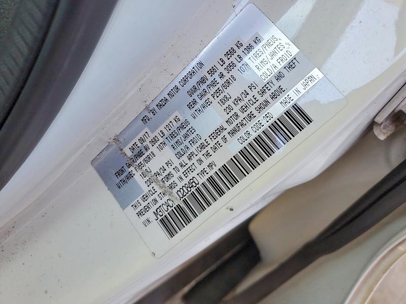 2018 Mazda Cx-9 მანქანა იყიდება აუქციონზე, vin: JM3TCACY3J0208460, აუქციონის ნომერი: 64440606