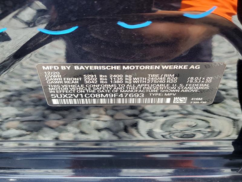 Aukcja sprzedaży 2021 Bmw X4, vin: 5UX2V1C08M9F47693, numer aukcji: 63151256
