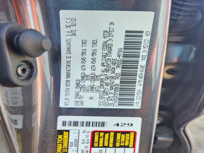 66134716 :رقم المزاد ، 3TYAX5GN7NT050630 vin ، 2022 Toyota Tacoma مزاد بيع