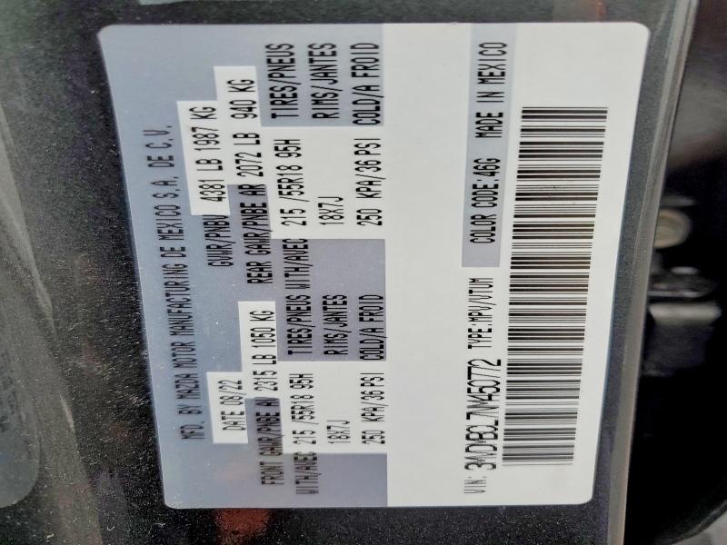Aukcja sprzedaży 2022 Mazda Cx-30, vin: 3MVDMBCL7NM450772, numer aukcji: 66900566