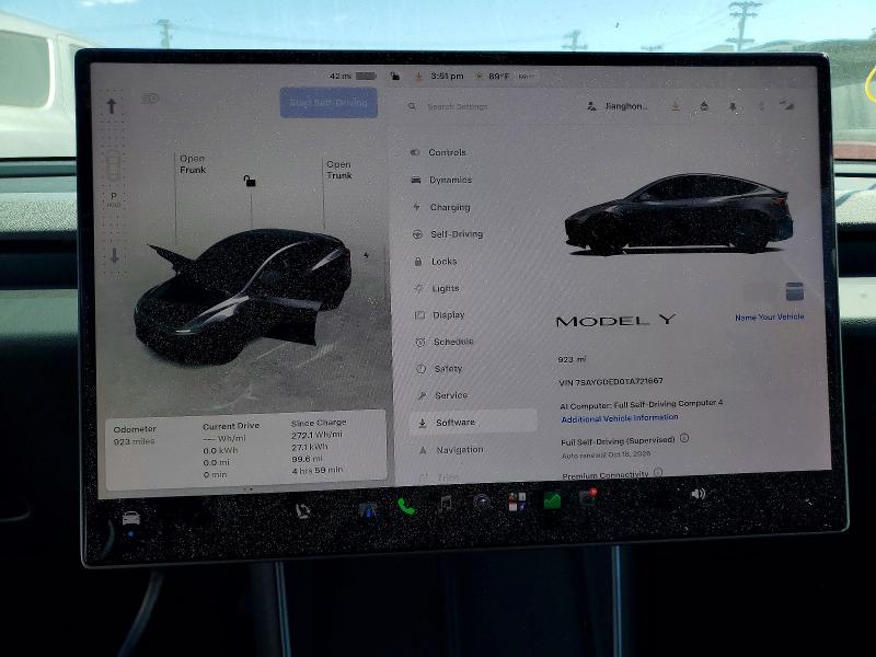 64644566 :رقم المزاد ، 7SAYGDED0TA721667 vin ، 2026 Tesla Model Y مزاد بيع