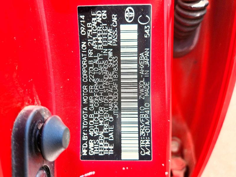 Продажа на аукционе авто 2015 Toyota Prius, vin: JTDKN3DU4F1878333, номер лота: 64488286