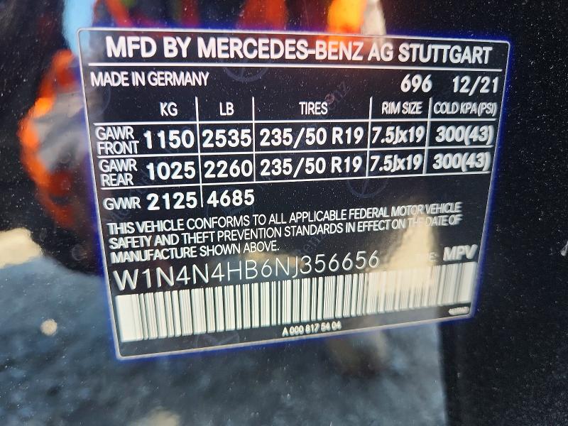 Продаж на аукціоні авто 2022 Mercedes-benz Gla, vin: W1N4N4HB6NJ356656, номер лоту: 64094266
