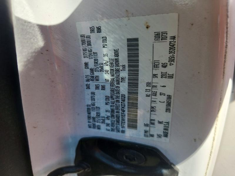 Продажа на аукционе авто 2015 Ford F150, vin: 1FTEW1EF4FKD74020, номер лота: 65842146