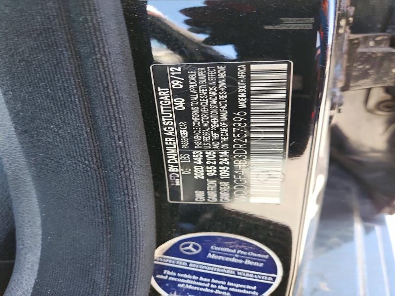 2013 Mercedes-benz C მანქანა იყიდება აუქციონზე, vin: WDDGF4HB3DR257896, აუქციონის ნომერი: 63434216