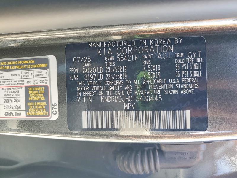 Продаж на аукціоні авто 2026 Kia Sorento, vin: KNDRMDJH0T5433445, номер лоту: 63772546