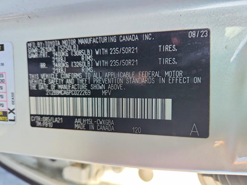 Aukcja sprzedaży 2023 Lexus Rx 350h, vin: 2T2BBMCA6PC022269, numer aukcji: 66241596
