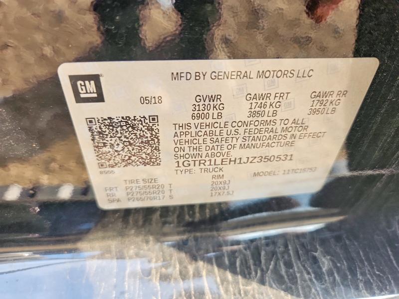 Продаж на аукціоні авто 2018 Gmc Sierra, vin: 1GTR1LEH1JZ350531, номер лоту: 65281656
