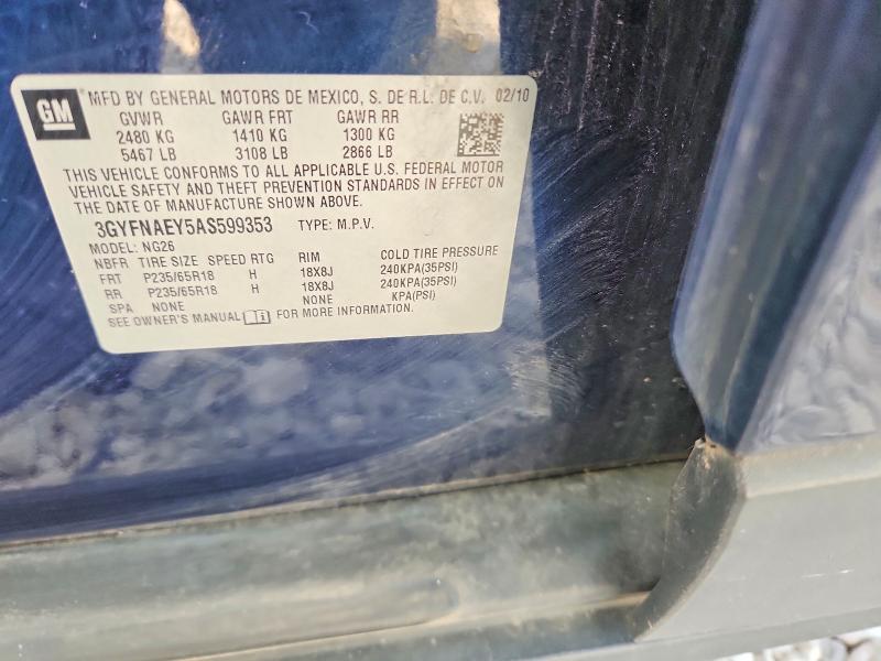 Продажа на аукционе авто 2010 Cadillac Srx, vin: 3GYFNAEY5AS599353, номер лота: 66597076