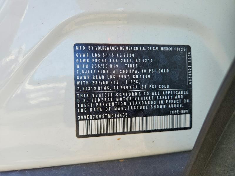 Aukcja sprzedaży 2026 Volkswagen Tiguan, vin: 3VVER7RM8TM014435, numer aukcji: 64061776