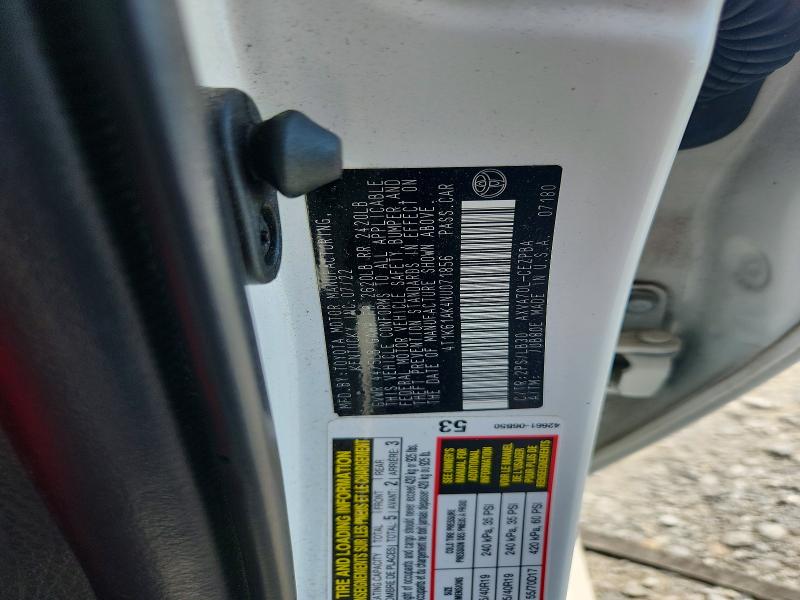 Aukcja sprzedaży 2022 Toyota Camry, vin: 4T1K61AK4NU071856, numer aukcji: 64854606