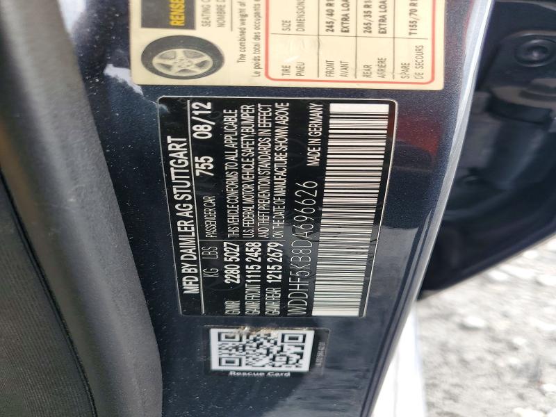 Продаж на аукціоні авто 2013 Mercedes-benz E, vin: WDDHF5KB8DA696626, номер лоту: 66020076