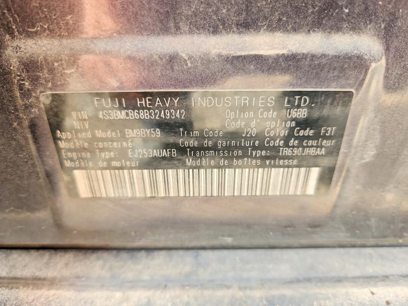 Aukcja sprzedaży 2011 Subaru Legacy, vin: 4S3BMCB68B3249342, numer aukcji: 63200786