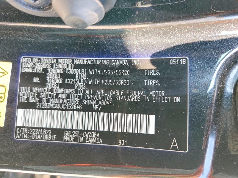 Продажа на аукционе авто 2018 Lexus Rx 350, vin: 2T2BZMCA9JC152646, номер лота: 63880746