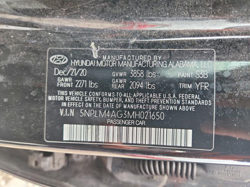 Продажа на аукционе авто 2021 Hyundai Elantra, vin: 5NPLM4AG3MH021650, номер лота: 65107916