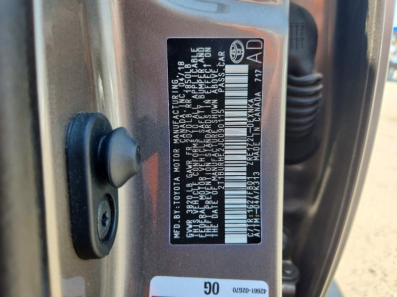 Продажа на аукционе авто 2018 Toyota Corolla, vin: 2T1BURHE2JC090115, номер лота: 63999536