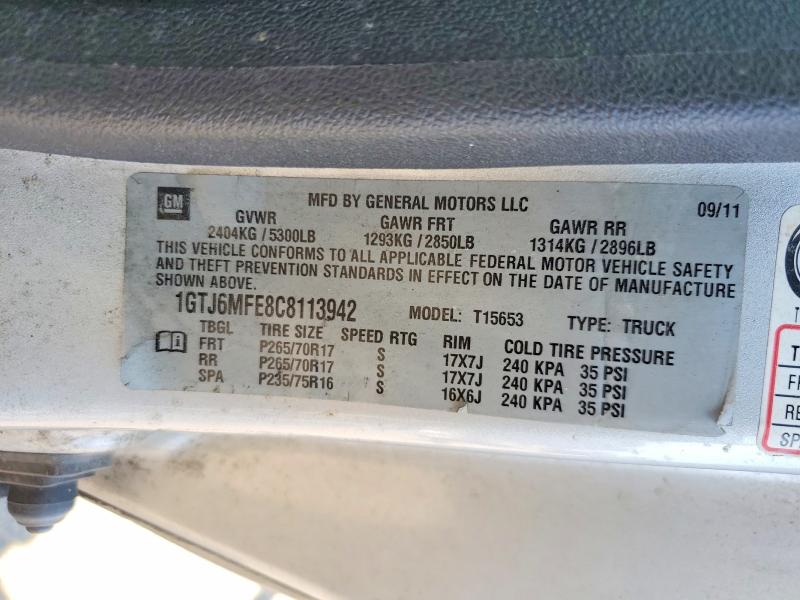 2012 Gmc Canyon მანქანა იყიდება აუქციონზე, vin: 1GTJ6MFE8C8113942, აუქციონის ნომერი: 64391286