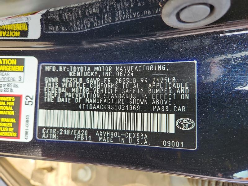 Aukcja sprzedaży 2025 Toyota Camry, vin: 4T1DAACK9SU021969, numer aukcji: 63590606