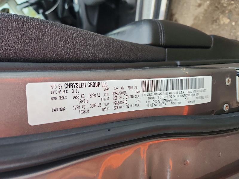 Aukcja sprzedaży 2011 Dodge Durango, vin: 1D4SE4GT5BC595546, numer aukcji: 67096426
