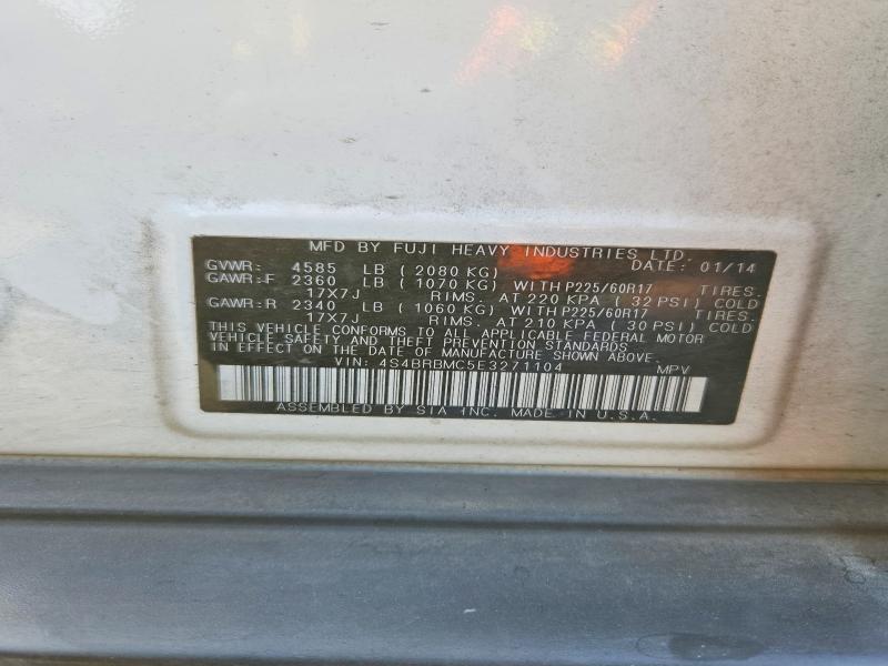 Aukcja sprzedaży 2014 Subaru Outback, vin: 4S4BRBMC5E3271104, numer aukcji: 65239676