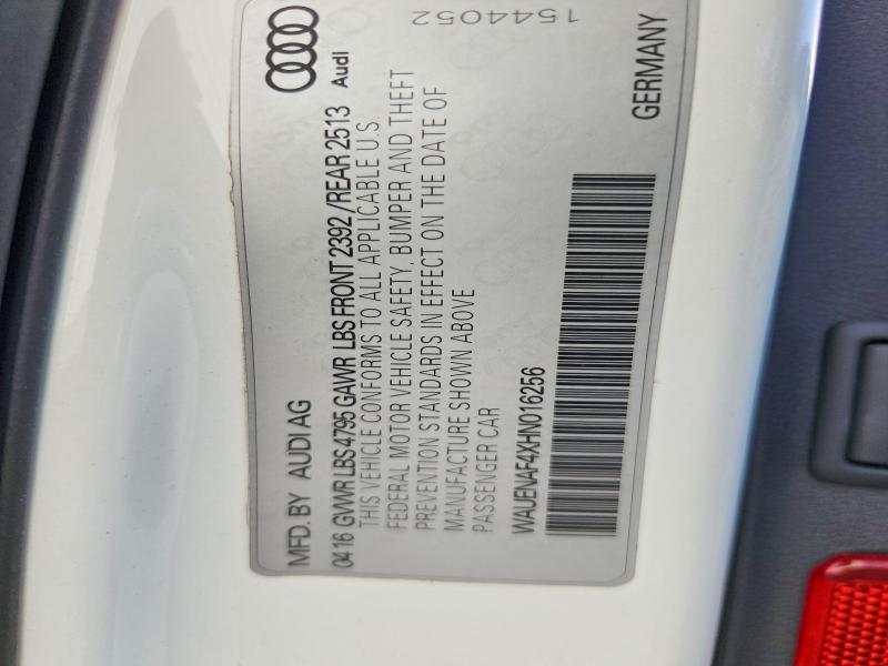 Продажа на аукционе авто 2017 Audi A4, vin: WAUENAF4XHN016256, номер лота: 64533716