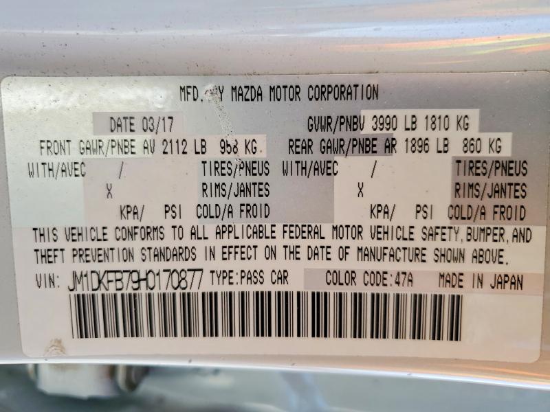 Продажа на аукционе авто 2017 Mazda Cx-3, vin: JM1DKFB79H0170877, номер лота: 65437236