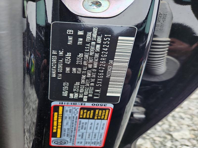 Aukcja sprzedaży 2024 Kia K5, vin: 5XXG64J26RG242551, numer aukcji: 64210996
