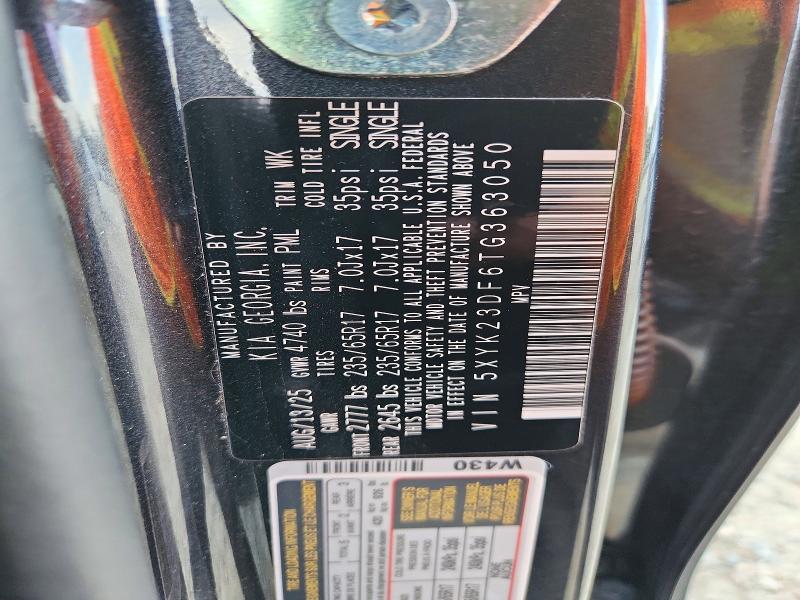 66805156 :رقم المزاد ، 5XYK23DF6TG363050 vin ، 2026 Kia Sportage مزاد بيع