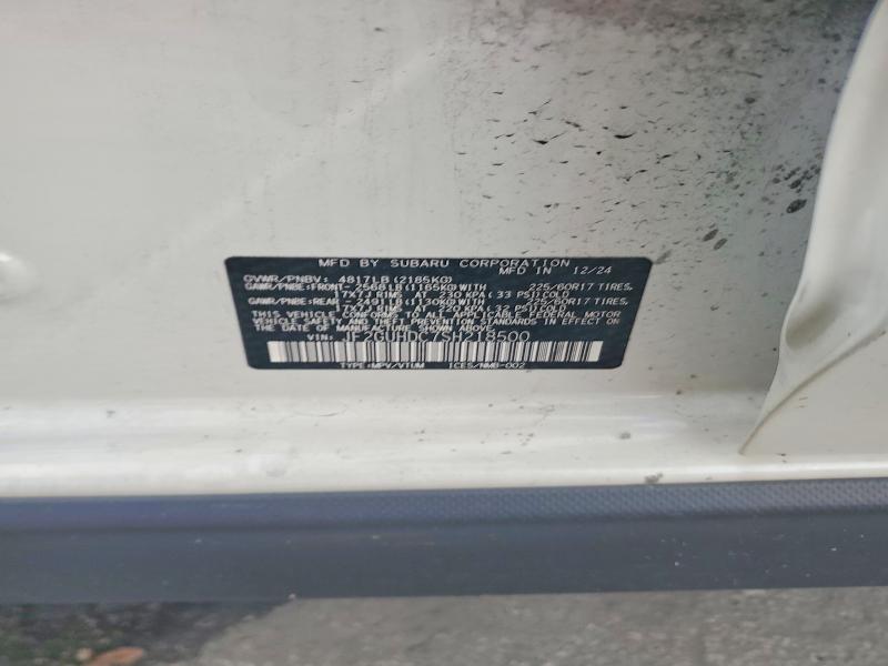 Aukcja sprzedaży 2025 Subaru Crosstrek, vin: JF2GUHDC7SH218500, numer aukcji: 63506876