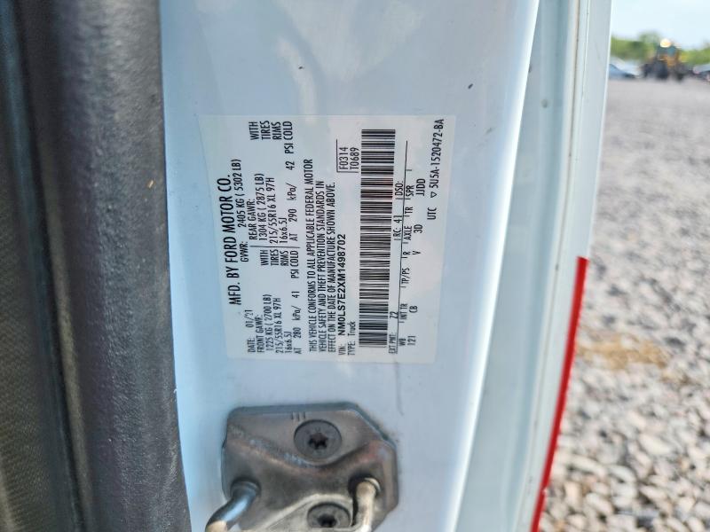 Aukcja sprzedaży 2021 Ford Transit Connect, vin: NM0LS7E2XM1498702, numer aukcji: 64460516