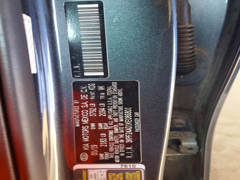 Продаж на аукціоні авто 2019 Kia Forte, vin: 3KPF24AD1KE086801, номер лоту: 66398426