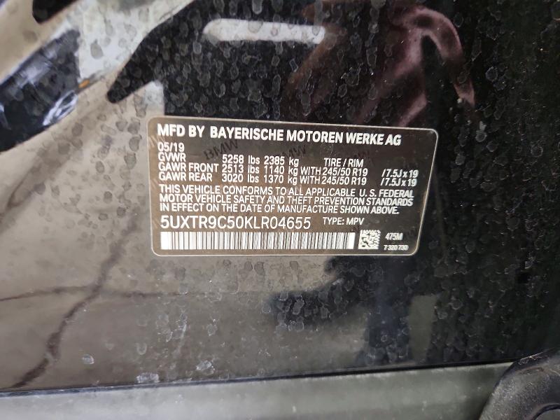 Aukcja sprzedaży 2019 Bmw X3, vin: 5UXTR9C50KLR04655, numer aukcji: 63924696