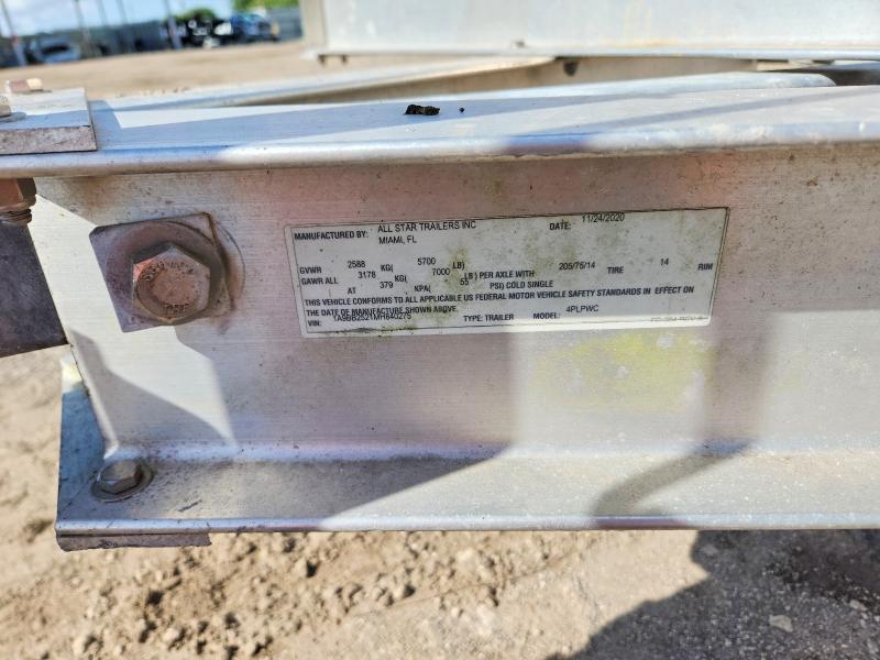 Auction sale of the 2021 Others Trailers, vin: 1A9BB2521MH840275, lot number: 66842796