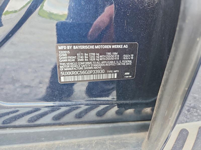Aukcja sprzedaży 2016 Bmw X5, vin: 5UXKR0C56G0P33930, numer aukcji: 64415646